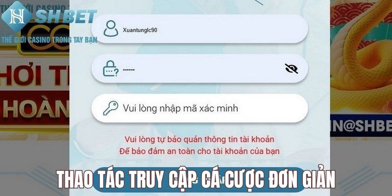 Truy cập trải nghiệm cá cược đơn giản cùng săn cá online