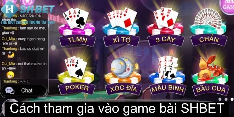 Quy trình tham gia vào game bài SHBET trải nghiệm đặc sắc 2025